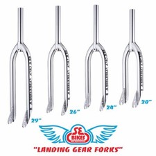SE Bikes BMX Bicycle Landing Gear 1 1/8th Threadless Fork Chrome Plated 4 Sizes picture