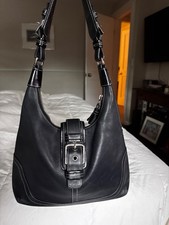 Vintage COACH 7463 Blac Soho/Hamptons hobo shoulder bag Y2K 2004 picture