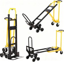4-in-1 Hand Trucks Dolly Stair Climbing Cart Heavy Duty Convertible Utility Cart picture