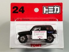 Vintage TOMY Tomica 24 Toyota RAV4 / Black & Silver / Rare Blister Card / New picture