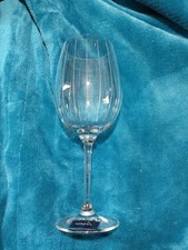 Mikasa Clear Etched Stemmed White Wine Glass, Decorated Pattern picture
