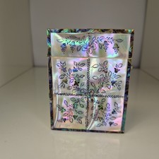 Victorian Mother of Pearl & Abalone Calling Card Case Antique c.1880 *Wear* picture