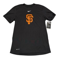 Nike San Francisco Giants Shirt Mens M Black Dri Fit Authentic Collection MLB picture