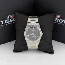 TISSOT PRX 40MM Men's Black Dial Stainless Quartz Watch T137.410.11.051.00 picture