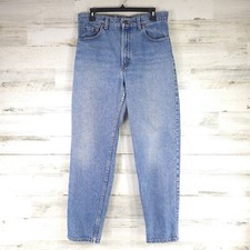 VINTAGE LEVI'S 550 RELAXED FIT TAPERED LEG BLUE JEANS MENS SIZE 32x29 DISTRESSED picture