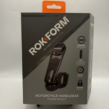 Rokform CNC Aluminum Motorcycle Handlebar Phone Mount Kit Black - Read Desc picture