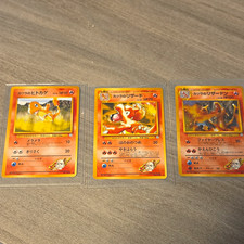 Nintendo Pokemon TCG Gym Heroes Blaine's Charmander/Charmeleon/Charizard Lot 3 picture
