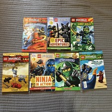 LEGO Ninjago Book Lot of 7 Paperbacks Graphic Novels DK Readers Scholastic Mixed picture