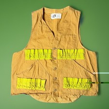 VTG 60s Black Sheep Brand Hunting Vest Sleeveless Game Jacket Shell Loops Mens M picture