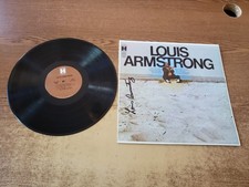 autographed 1960s vg++ Louis Armstrong – NO RINGWEAR ON FRONT COVER lp33 picture