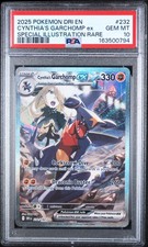 2025 POKEMON DRI EN-DESTINED RIVALS #232 CYNTHIA'S GARCHOMP EX PSA 10 picture