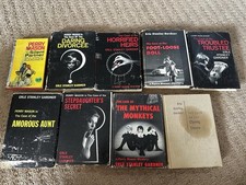 Lot of 9 Vintage Erle Stanley Gardner HCDJ Perry Mason Mystery picture