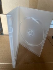 100 New Top Quality 14mm Single DVD Case Clear, Made in USA, 1095L picture