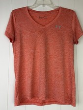 Under Armour Women’s Heathered Coral V-Neck Performance Tee picture