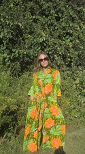 Vintage 60s/70s Penthouse Gallery Palazzo-Style Jumper-Flowing Wide Leg Jumpsuit picture