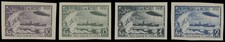 1931, SOVIET UNION, NORTH POLE ZEPPELIN FLIGHT 30K-2R, IMPERF SET, NH, SC#C26-29 picture