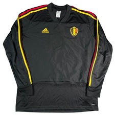 Adidas Belgium National Team Training Top Men XL Black Climalite Soccer Jersey picture
