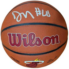 Davion Mitchell Autographed Miami Heat Logo Basketball - JSA picture