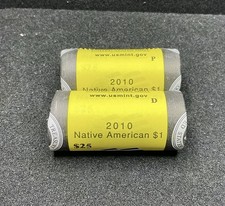 2010 P & D Native American Dollar Rolls Sacagawea Great Law of Peace $50 US Mint picture