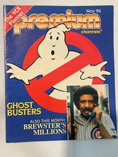 1986 Premium Channels Guide Ghost Busters Richard Pryor , Brewsters Millions picture