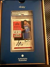 Panini 2018-19 Contenders Shai Gilgeous-Alexander RC Auto MEM RT-SGA PSA picture