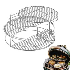 5-Piece EGGspander Kit 3-Tier Removable Expansion Rack for Large Big Green Egg picture