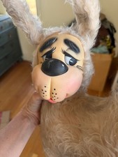 Vintage 1950s Rushton Style Rubber Face Donkey Plush Large Sleepy Eyes RARE picture