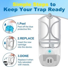 10 Pack Flying Trap REFILLS Compatible with Flying Insect Trap Refill picture
