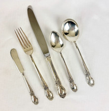 Vintage 1950s Brocade by International Sterling Silver  5 pc Place Setting EUC picture