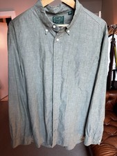 Gitman Vintage Oxford Shirt Mens XL Green Spring Button-Down USA picture