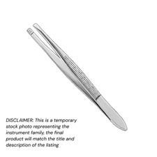 20 pcs Douglas Cilia Forceps 3.5” Smooth Tips 2.5mm Wide Stainless XPRS OR Grade picture