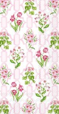 Boston International - Pink Trellis Guest Towel - BF065600 picture