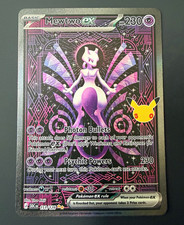 Pack Fresh 30th Celebration Mewtwo ex SIR 151/128 ships BMWT & Card Guards picture