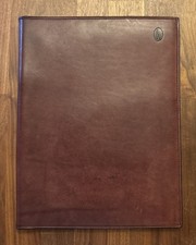 Hartmann Vintage Tan Belting Leather Executive Portfolio 9.5x12.25” Padfolio picture
