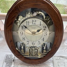 Rhythm Small World Oval Musical Wall Clock Melodies 4MH780-R (READ) picture