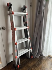 Little Giant MegaLite 18 ft  Multi-Position Aluminum Folding Ladder with Wheels picture