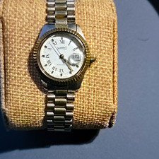 *WORKING* Vintage Eberhard & Co Quartz Stainless Bracelet Watch picture