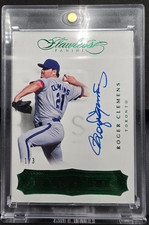 🔥1 OF ONLY 3 EXIST🔥2017 ROGER CLEMENS FLAWLESS FINISHES AUTOGRAPH EMERALD🔥 picture