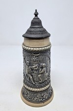 Authentic Antique German Stoneware Beer Stein Adolf Diesinger Mold # 39 picture