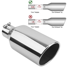 1pc/2pc Exhaust Tip for 3'' Inlet 6