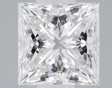Lab Grown 1.48 Ct PRINCESS Cut IGI Certified CVD Diamond D Color VVS2 Clarity picture