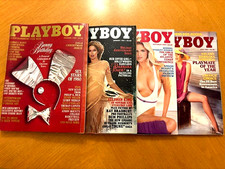 Vintage Lot of Four Playboy Magazines, 1980 to 1984, See Description picture