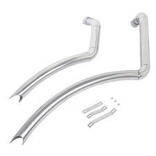 For Honda Shadow 1100 VT1100C VT1100CL Chrome Long Short Staggered Exhaust Pipes picture