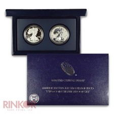 2012-S 75th Anniversary San Francisco Mint Silver Eagle 2-Coin Set (Box and CoA) picture