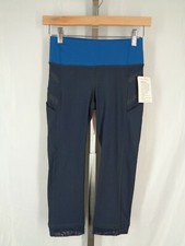 Lululemon Blue Illumina Crop Leggings Size 2 New picture