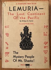 Lemuria - The Lost Continent of the Pacific  1935 2nd Edition HC/DJ picture