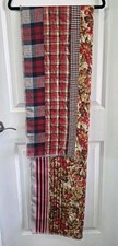Pierre-Louis Mascia Silk Plaid Multicolor Fringe Rectangle Scarf for Women picture
