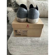 Bootleg John Varvatos Mens 11 Charcoal Heather Fabric Low Top Sneakers FB0001V1 picture