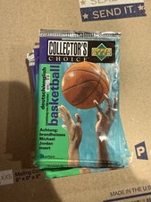 1996 COLLECTORS CHOICE DEUTSCH/ENGLISH NBA BASKETBALL LOT (4 PACKS) picture