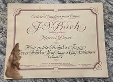 ANTIQUE (1939) - J. S. Bach, Fingered by Marcel Dupre (VOLUME V) Music Book  picture
